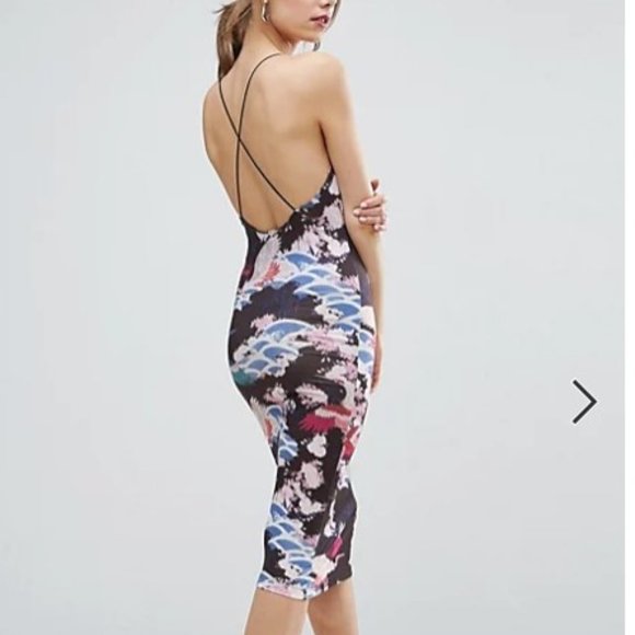 ASOS  Harajuku crane dress NWOT - Picture 2 of 4